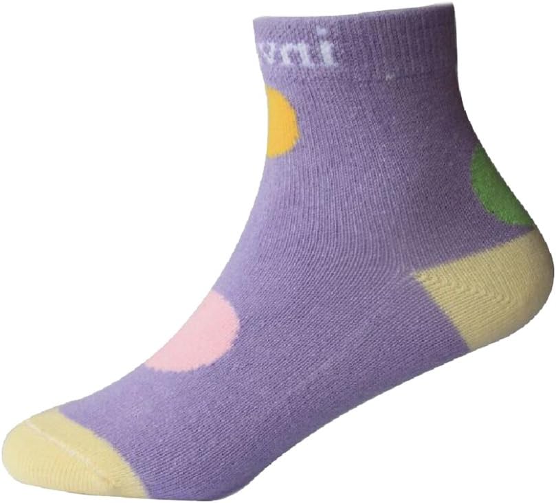 KINGDESON Girls' Five-Pack Candy Color Anti-microbico Deodorant Cotton Socks