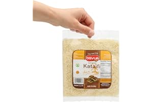 BISVUA Premium Dried Kataifi Pastry 100g (3.5 oz) – Crispy Shredded Filo Dough for Homemade Katifi fried, Knafeh with Pistachio Cream & Dubai Chocolate Bar Kit – Gourmet katafi shredded Pastry Dough