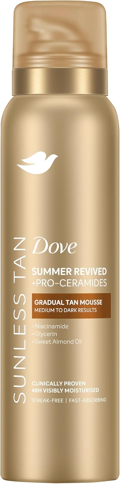 Dove Summer Revived Gradual Tan Mousse Medium to Dark 150 ml