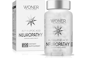 EFINITYER Nerve Savior for Neuropathy, 120 Capsules Neuropathy Supplement with 600 mg Pure Alpha Lipoic Acid, Fortify Nerves in Fingers, Hands, Toes, & Feet