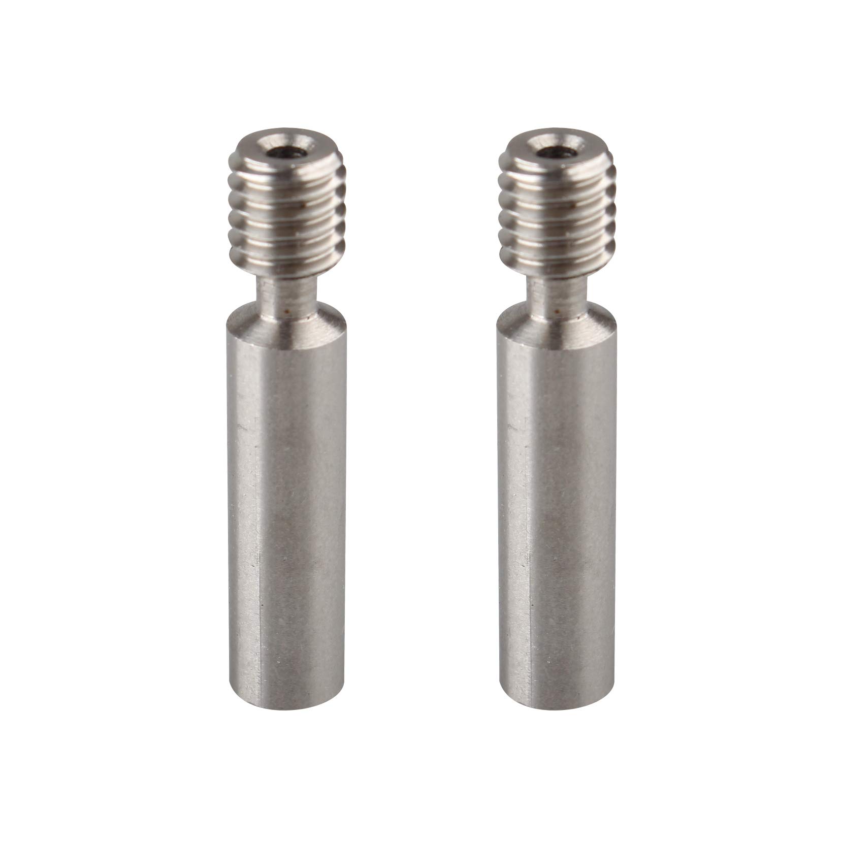 Jopto 2Pcs All-Metal Stainless Steel Nozzle Throat Feeding Tube Without Teflon Tube Compatible with Extruder V6 J-Head Neck Makerbot MK8 RepRap 3D Printer Hotend 1.75mm Filament 1