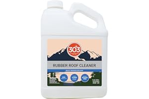 303 Products Rubber Roof Cleaner - Removes Build Up On The Rubber Roofs of RVs, Campers, Pop-Ups, and Motorhomes, Will Not Harm Solar Panels, 1 Gallon (30239)