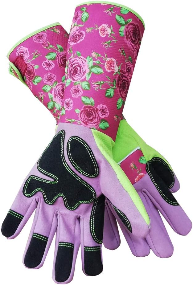 Rose Pruning Gardening Gloves Thorn Proof/Puncture Resistant Long Garden Gloves Protect Hands and Arms for Women