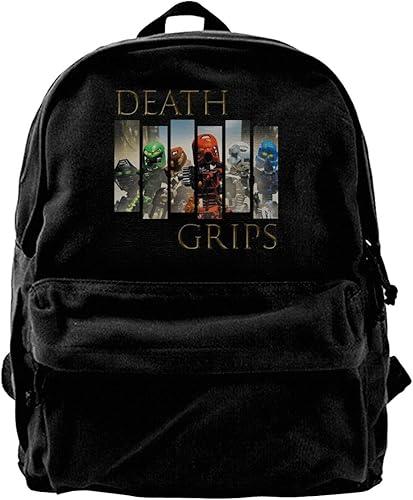 Amazon Death Grips デス グリップス キャンバスリュック リュックサック 黒リュック ビジネスリュック オシャレ レディースバッグ 通勤 旅行 遠足 カバン ショルダーバッグ 修学旅行 軽量 アウトドア 男女兼用 プレゼント シューズ バッグ
