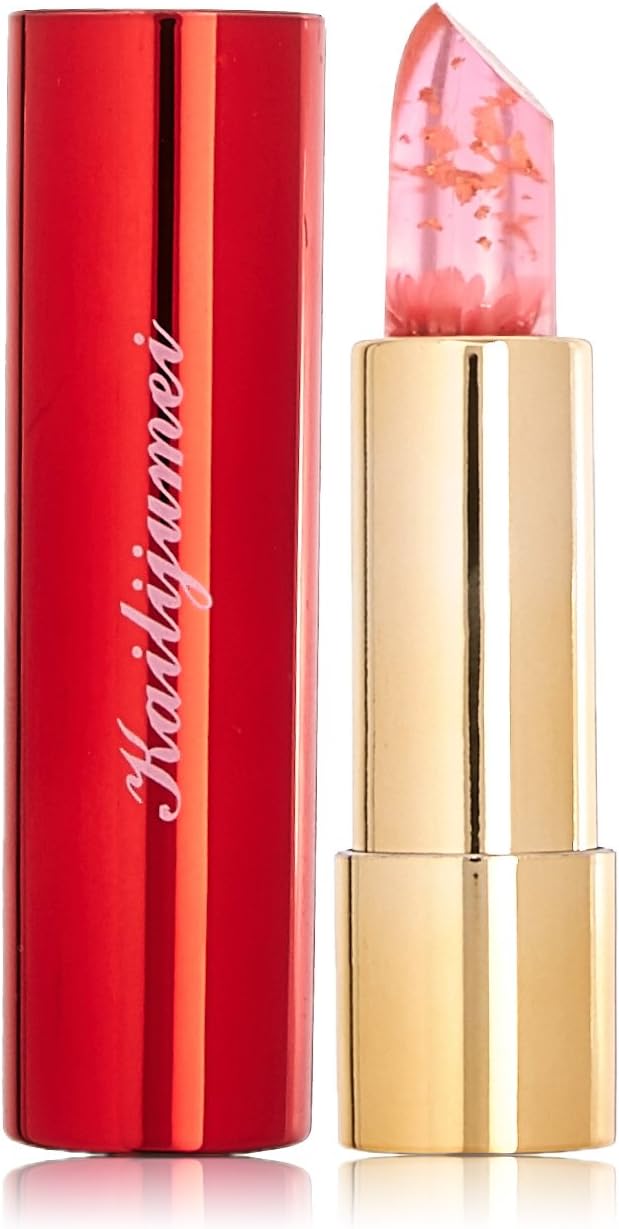 Kailijumei Flower Jelly Lipstick Original Mirror Casing, Barbie Doll Powder, Red