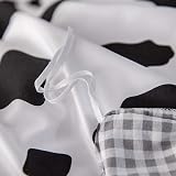 Loussiesd Cute Cow Print Duvet Cover Set Reversible 135x200 Single view 4