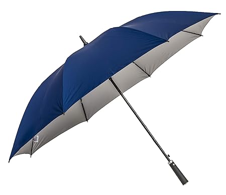 Blue Golf Big Size UV Protective Long & Non-Foldable Umbrella