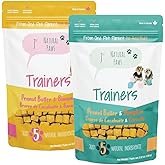 Just Natural Paws - Peanut Butter & Pumpkin + Peanut Butter & Banana Dog Treats - Healthy Puppy Training Treats Made in Canad