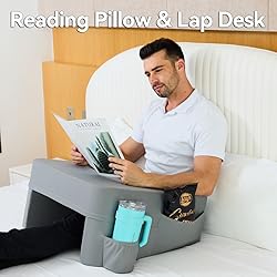 septsun Reading Pillow for Gaming,Soft Lap Desk