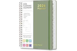 VALOME 2026 Planner, Weekly and Monthly Calendar Academic Planner, Jan 2026 - Dec 2026, Planning Agenda Book for Desk Accessories and School Supplies - A5 (6.3'' x 8.5'')