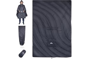 iClimb Hooded 3M Thinsulate Insulation Warm Camping Blanket Wearable Poncho Ultralight Compact