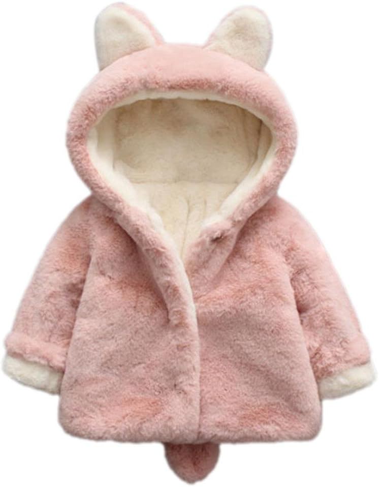VEMOW Baby Coat Infant Girls Boys Autumn Winter Hooded Coat Cloak Jacket Thick Warm Clothes