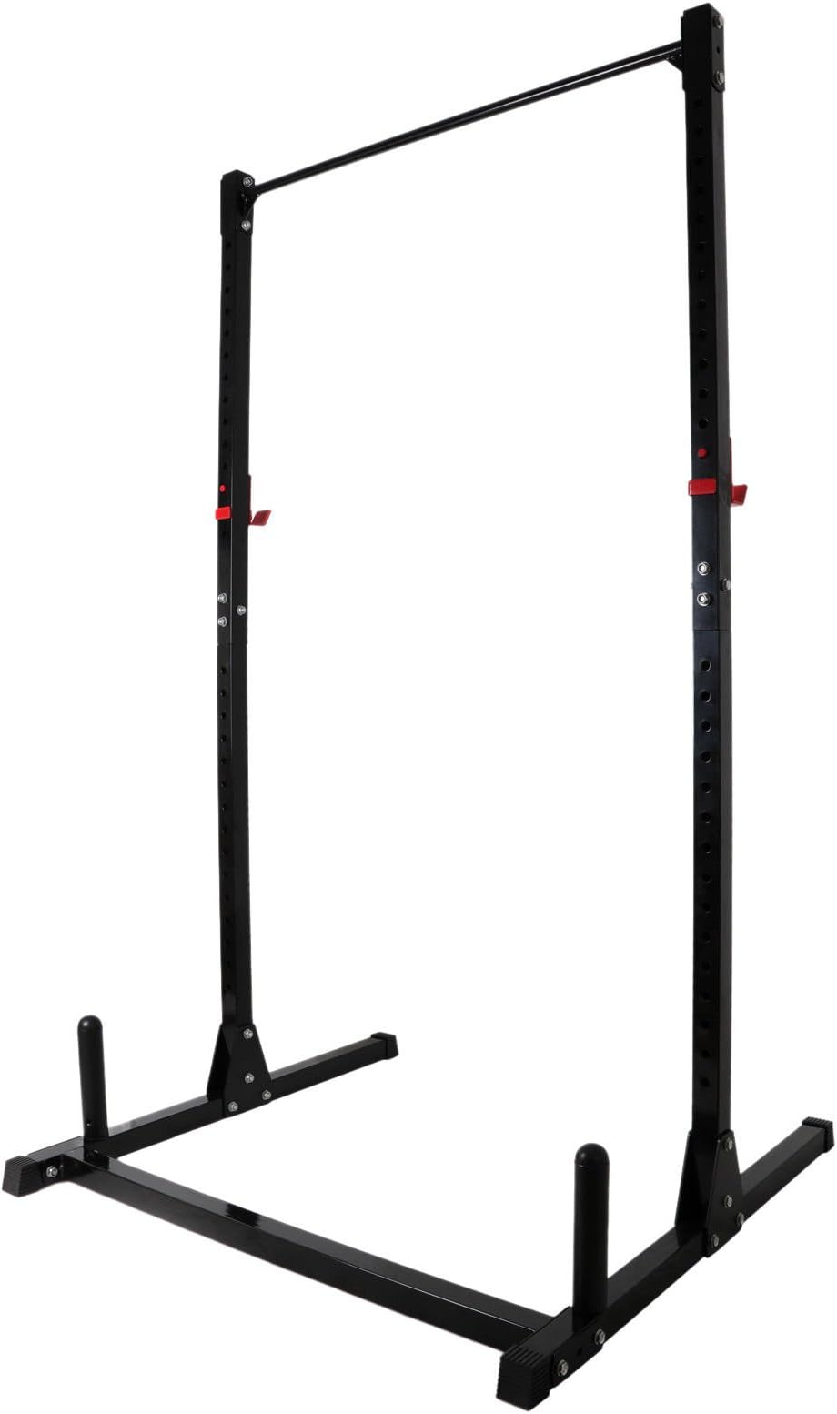 AyaMastro Black Workout Adjustable Rack Strength Power Pull Up Stand with Ebook