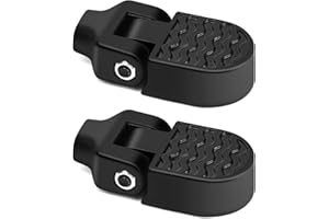 1 Pair Mini Bike Rear Pedals, 3.1x1.6 / 8cmx4cm Aluminium Alloy Folding Bike Pegs, Non-Slip Small Bicycle Footrests, Foldable