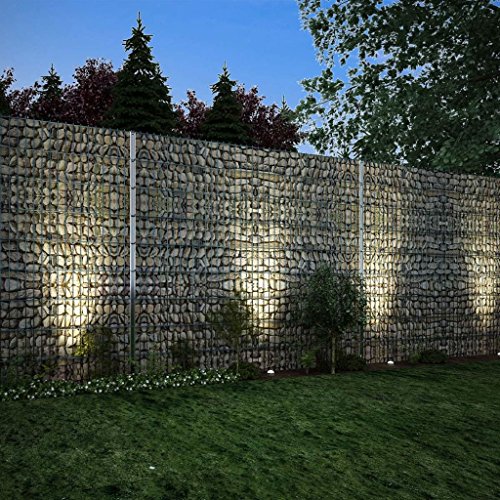 vidaXL Gabionen Gartenzaun 2008x1830mm 10m Gittermattenzaun Doppelstabmattenzaun – Bild 5