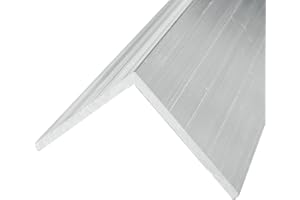 Xadnitu 2 Pack 2" x 2" x 1/4" Aluminum Angle 6061, Angled Aluminum Extrusion for DIY, Home Improvement and Construction, 48" Length