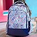 Sophie Paisley Pink Blue 2 Piece Polyester Zippered Backpack & Lunch Box Bag Set