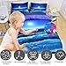 Sleepwish Deep Sleep Duvet Cover Set Home Textile Moon and Ocean Bedding Cool 3D Vivid Print Soft Blue Bed Spread King Size