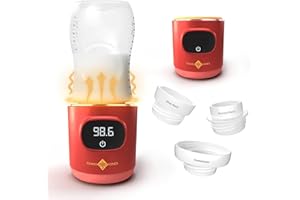 IDAHO JONES Portable Bottle Warmer - On The Go & for Travel - Baby Bottle, Breastmilk & Formula - Battery Powered & Operated, Cordless - Fits Dr Brown, Comotomo & Others