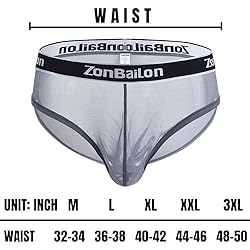 ZAIGGUT Mens Sexy See Through Underwear Breathable