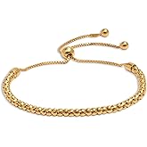 LeCalla 925 Sterling Silver Bolo Bracelet | Women's Italian Handmade Solid Adjustable Bolo Slider Bracelet | Lightweight Chain Bracelet Jewelry for Wife Girlfriend Her