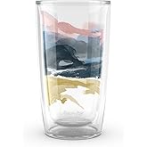 Tervis Abstract Pampas Plains Made in USA Double Walled Insulated Tumbler Travel Cup Keeps Drinks Cold & Hot, 16oz, Pampas Plains