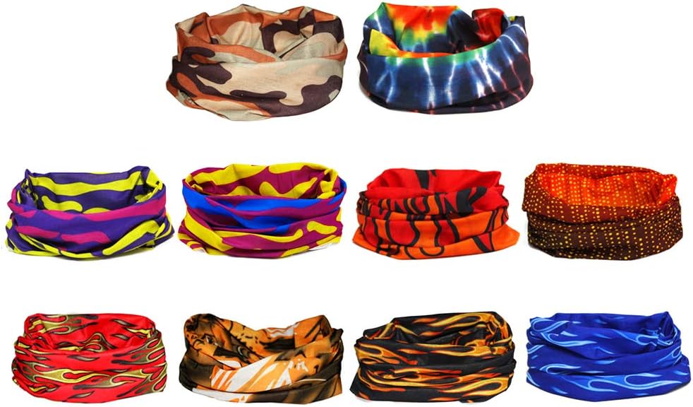 Ussuperstar Outdoor Wide Wicking Headband Seamless Headwear Bandana Scarf 6-10