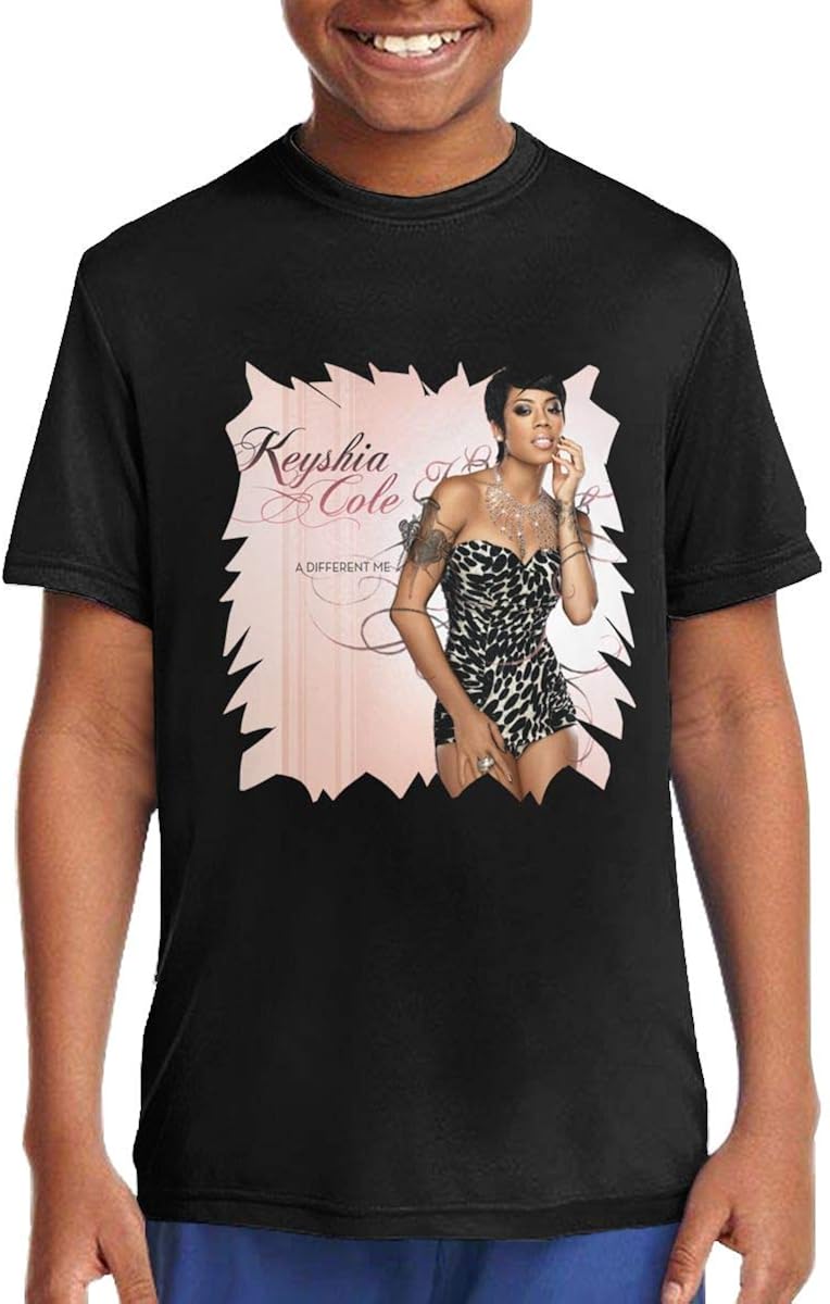 Amazon.com: JXSRS - SRTS Youth Keyshia Cole T-Shirt Cotton Tops Short Sleeve Tee Black: Clothing