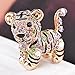 Cute Tiger Sparkling Charm Blingbling Keychain Crystal Rhinestone Pendant (Multicolored)