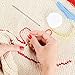 MIUSIE Convenient Needle Storage,Versatile Wooden Needle Case with Smooth Touch,Sewing Supplies with 20 Pieces Big-Eye Stitching Needles for Stitching/Sewing/Embroidery