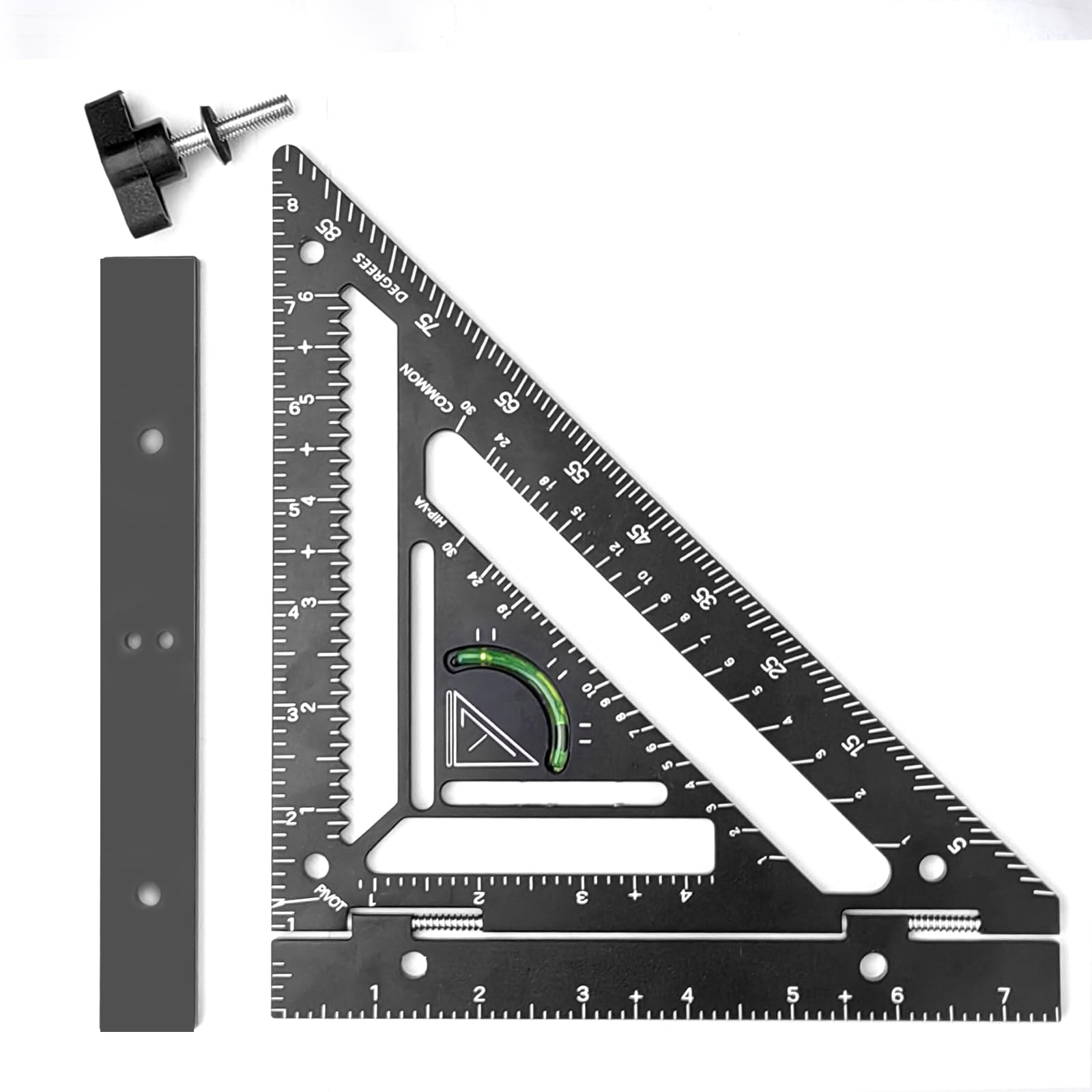 Photo 1 of DEEDRR 8.3" Ratter Square Tool with Jig Block - Flatwork and Repetitive Markings Specialty for Precise Carpentry Work,Sherwap Ratter Square Tool(Red)