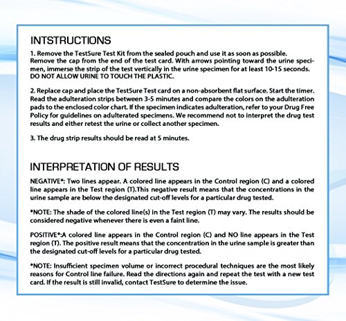 10 TestSure Benzodiazepine (BZO) Drug Test Kit, At Home Urine Drug Screen for Benzo Medications such as Xanax & Valium - Thumbnail 7