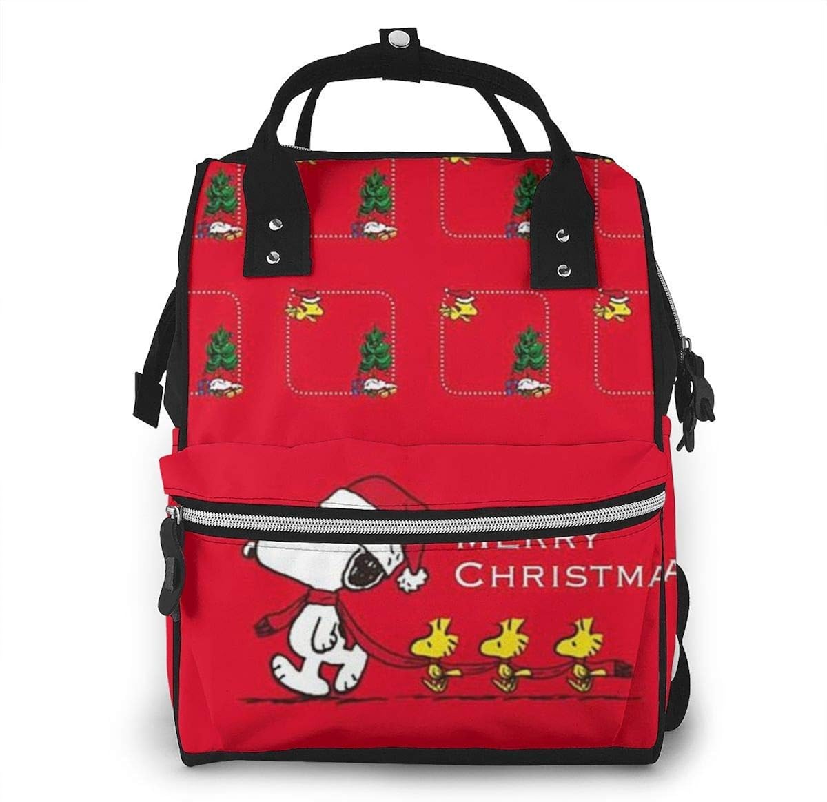 red diaper backpack