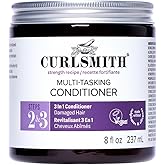 CURLSMITH Multi-Tasking Conditioner - 3-in-1, Use as a Protein-Rich Rinse-Out or Leave-In or Deep Conditioner, For All Curl Types, Vegan & Cruelty Free
