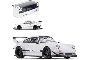 HTLNUZD 1/64 930 R-W-B Alloy Diecast Car Model Realistic Simulation for Adult Collection & Desktop Ornament (White)