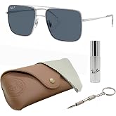 Ray-Ban RB3758 ARI BIO-BASED Square Sunglasses with Official Eyewear Kit