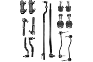 TADAAUTO 12pc Front Suspension Kit Fit for 2000-2005 Ford Excursion 2000-2004 F-250 F-350 Super Duty with Ball Joints Outer Inner Tie Rod Ends Sway Bars Adjustment Sleeves