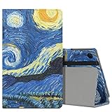 MoKo Case for Fire HD 8 2016 Tablet - Slim Folding Stand Cover with Auto Wake/Sleep for Amazon Fire HD 8 (Previous 6th Gen-2016 Release ONLY), Starry Night (NOT FIT the Latest 7th Gen 2017 Tablet)