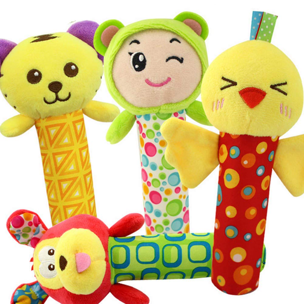 Regalos Para Recien Nacidos Nouvelle Activite Activite De Developpement Siege De Voiture Sungpunet Bavoir En Peluche Pour Poule Avec Hochet Et Et Jouet Pour Enfant De Sport Lit Jouets De Bebe Jouet