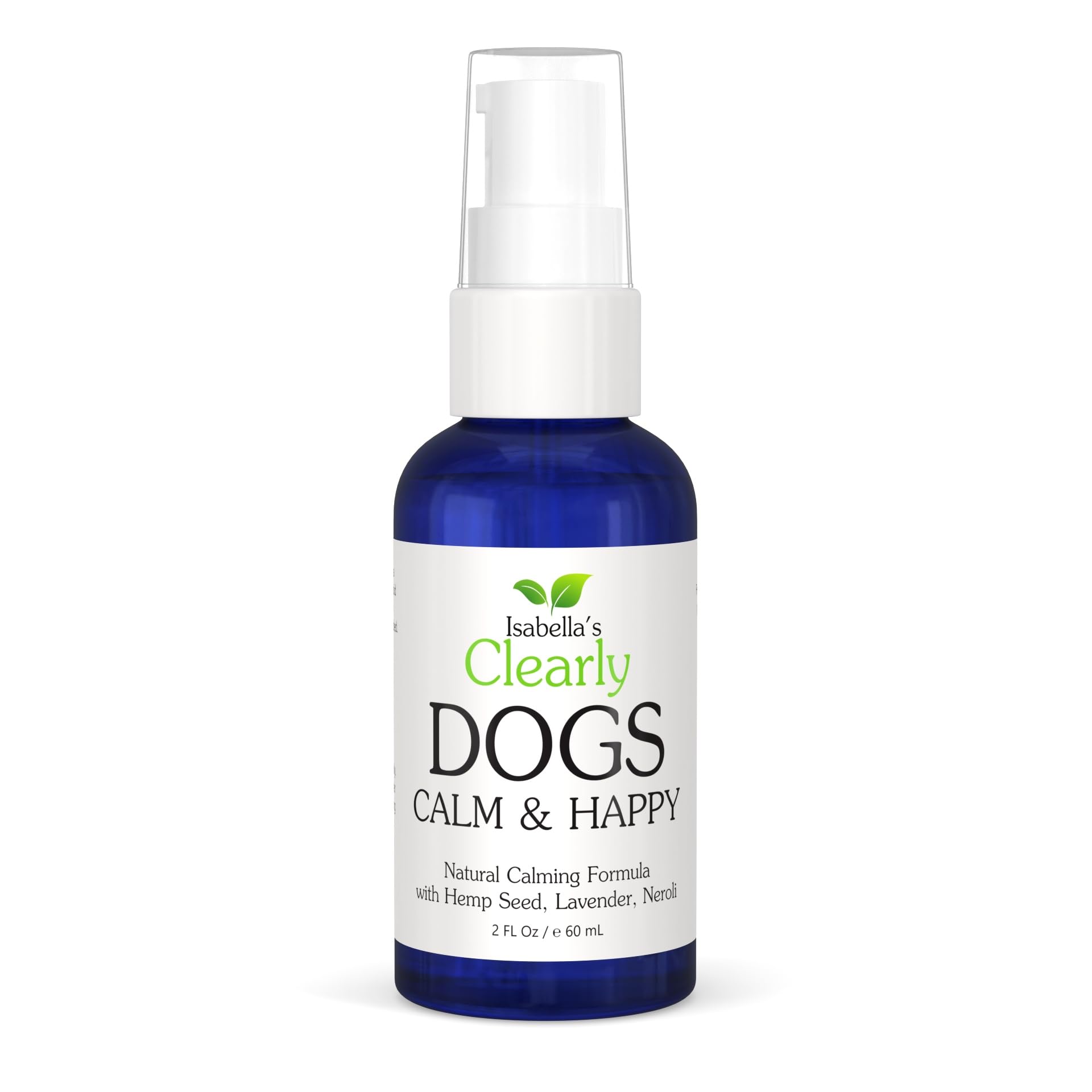 Isabella's Clearly CALM & HAPPY for DOGS, Calming Aromatherapy with Lavender, Neroli, Petitgrain for Anxiety, Stress and Hyperactivity | Natural Pet Products Made in the USA