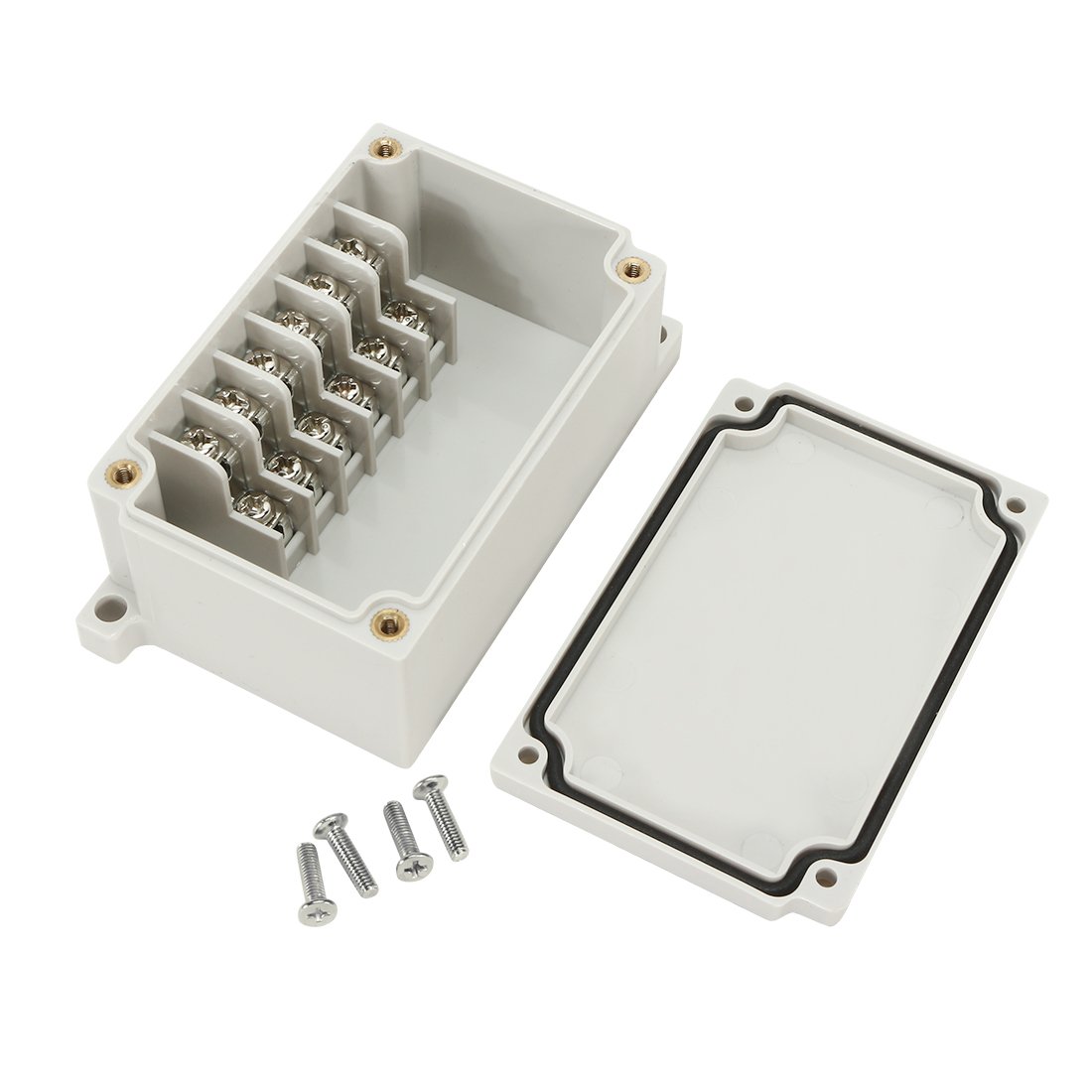 Sourcingmap 3.3"x2.1"x1.6"(83mmx54mmx40mm) ABS Flame Retardant Dustproof IP66 Junction Box Universal Project Enclosure