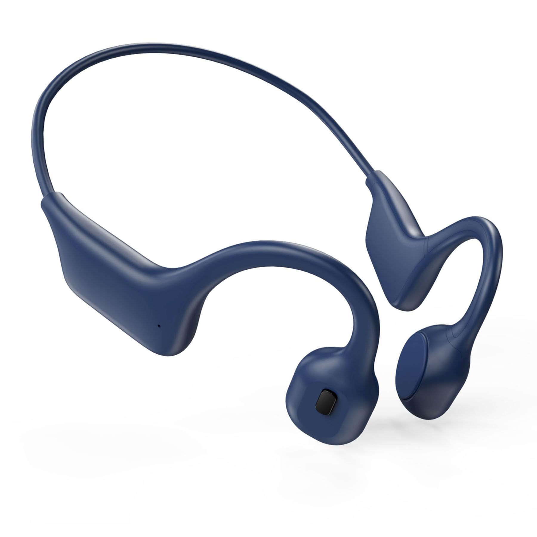 Photo 1 of HOLEEKIC Bone Conduction Headphones, Sports Headphones Wireless Bluetooth 5.3 with Mic, IPX7 Waterproof Sweatproof Open Ear Headphones for Running, Cycling, Gym(Dark Blue)