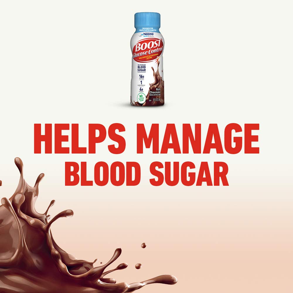 Boost Glucose Control Nutritional Drink, Rich Chocolate , 8 Fl Oz (Pack