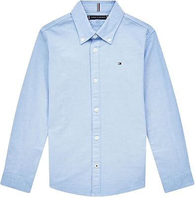 Chemise Garçon Oxford Stretch, Bleu (Calm Blue), 16 Ans