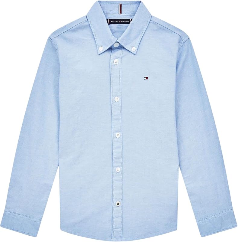 Chemise Garçon Oxford Stretch, Bleu (Calm Blue), 16 Ans