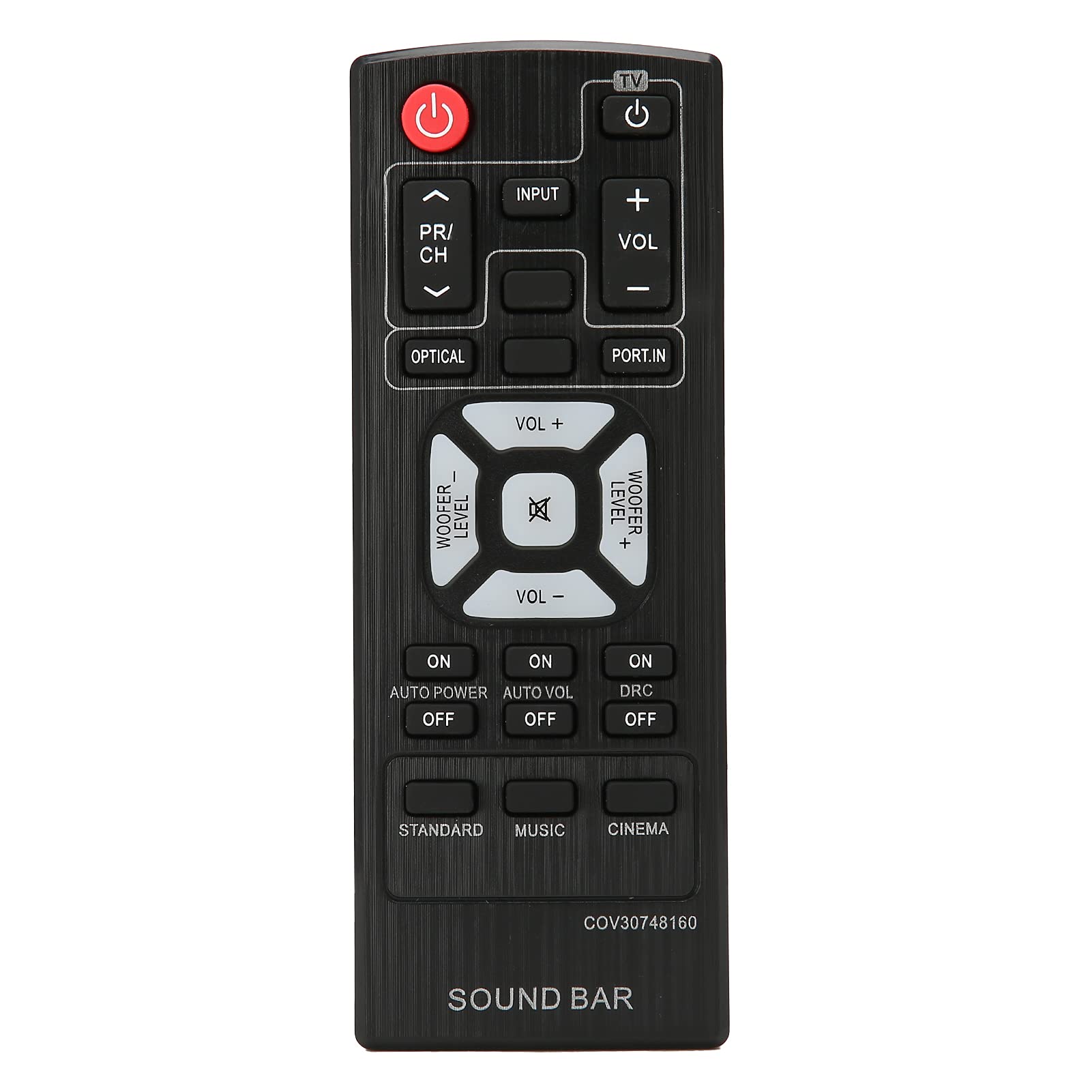 Annadue Soundbar Remote Control for Replacement Bluetooth Sound System Remote Controller for COV30748164 COV30748128 NB2540 NB2540D S24A1-W S24A1W COV30748160