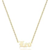 Aimber 18K Gold Plated Astrology Necklace for Women Jewelry,12 Zodiac Pendant Horoscope Constellations Necklace
