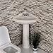 CORNER PEDESTAL SINK WHITE- RE1717W - NEW