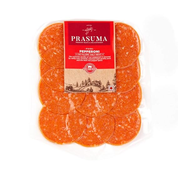 Prasuma Pork Pepperoni Pouch, 100 g