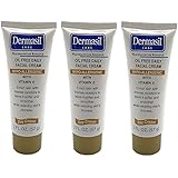 3pck - Dermasil Day Cream Oil Free Daily Facial Cream 2 fl. oz